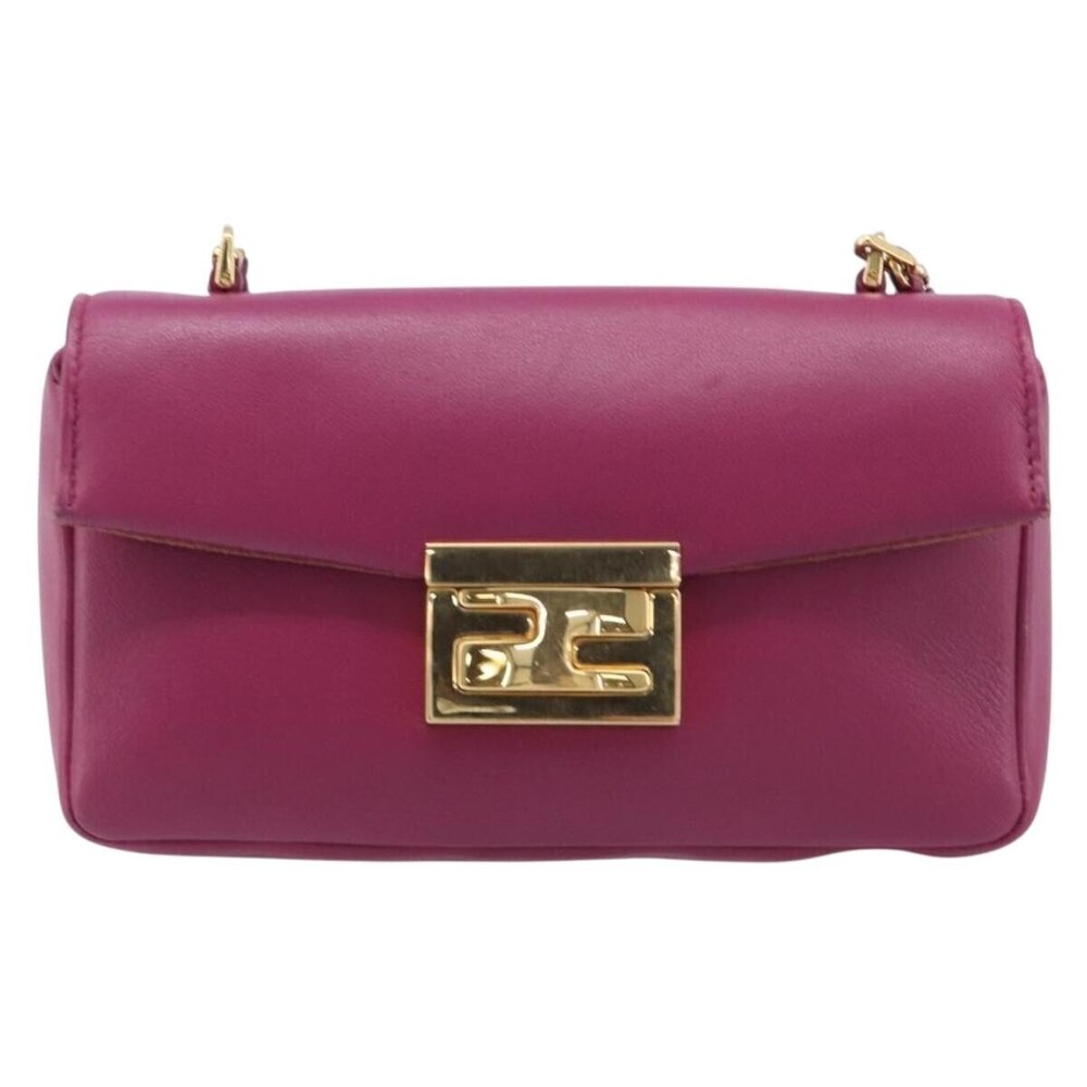 Fendi Be Baguette Flap Leather Mini